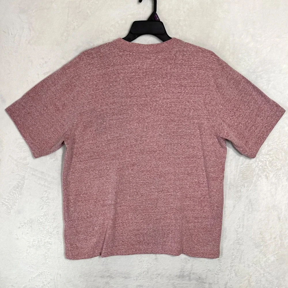 Carhartt‎ K87 Pocket T Shirt Men's L Original Fit Heather Pink Red Logo Workwear